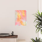 Abundance - abstract pink marbling painting Poster Gallery Image 2