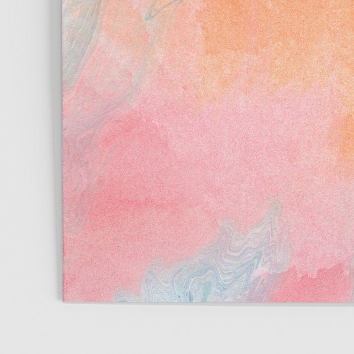 Abundance - abstract pink marbling painting Poster Gallery Image 3
