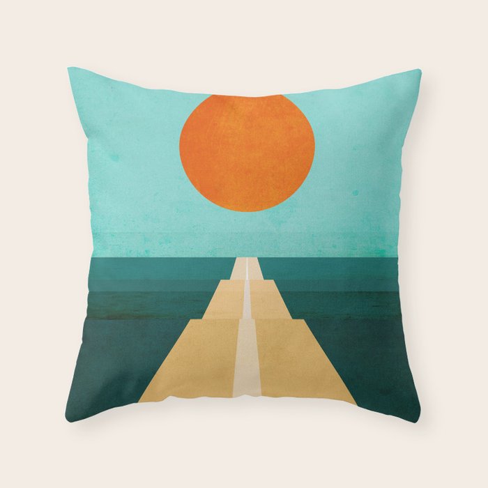 The Road Less Traveled Throw Pillow Gallery Image 1