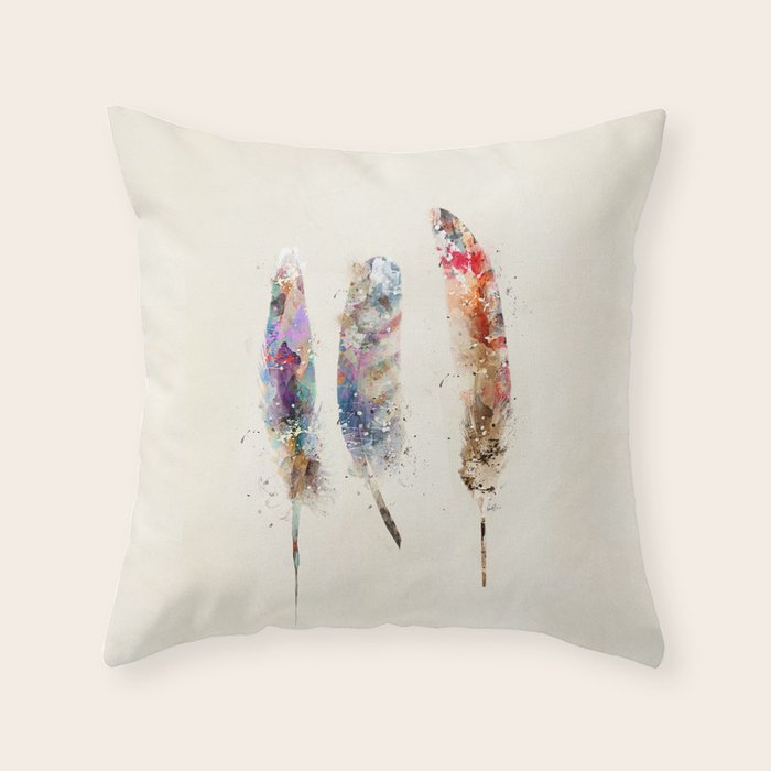 feathers Throw Pillow Gallery Image 6
