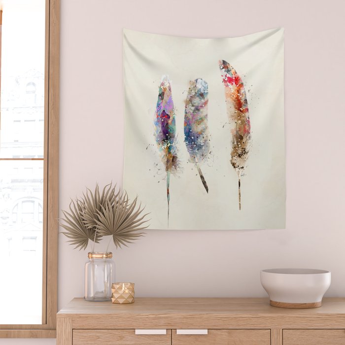 feathers Wall Tapestry Gallery Image 2