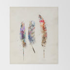 feathers Throw Blanket Gallery Image 2