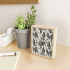 Bigfoot / Sasquatch Toile de Jouy in Black Mini Art Print Gallery Image 2