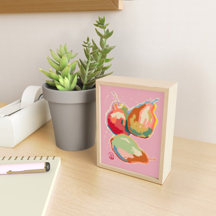PERFECT PEARS Mini Art Print Gallery Image 2