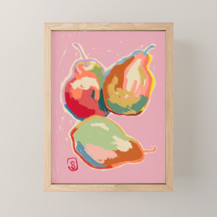 PERFECT PEARS Mini Art Print Gallery Image 1
