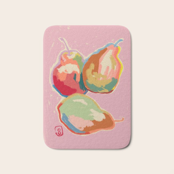 PERFECT PEARS Bath Mat Gallery Image 1