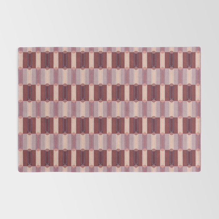 Rounded Stripe Block Rug Gallery Image 2