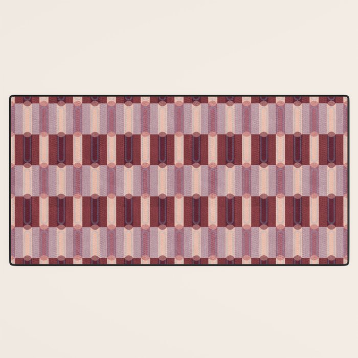 Rounded Stripe Block Desk Mat Gallery Image 3