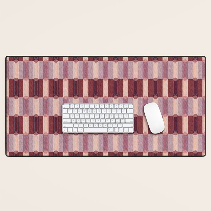 Rounded Stripe Block Desk Mat Gallery Image 1