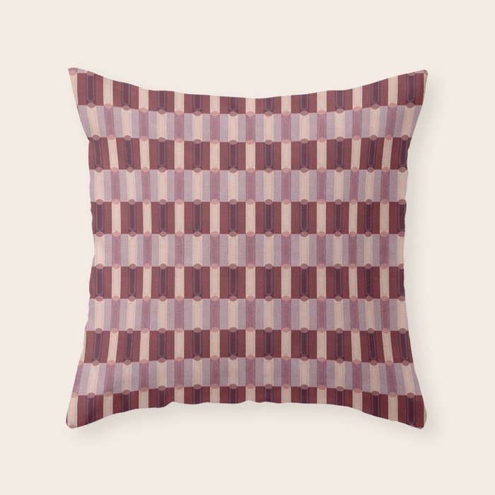 Rounded Stripe Block Throw Pillow Gallery Image 6