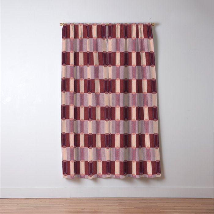 Rounded Stripe Block Window Curtain Gallery Image 3