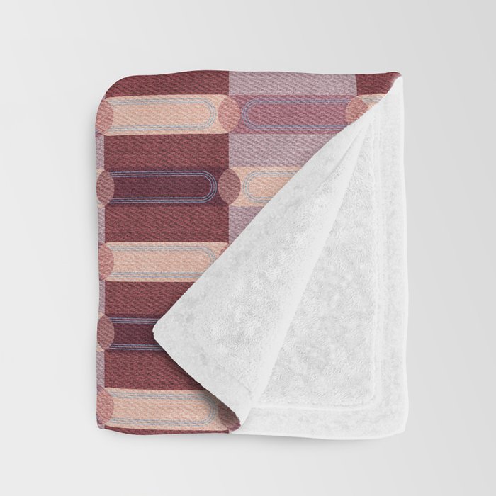 Rounded Stripe Block Throw Blanket Gallery Image 3