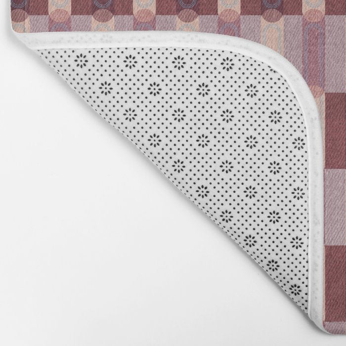 Rounded Stripe Block Bath Mat Gallery Image 2