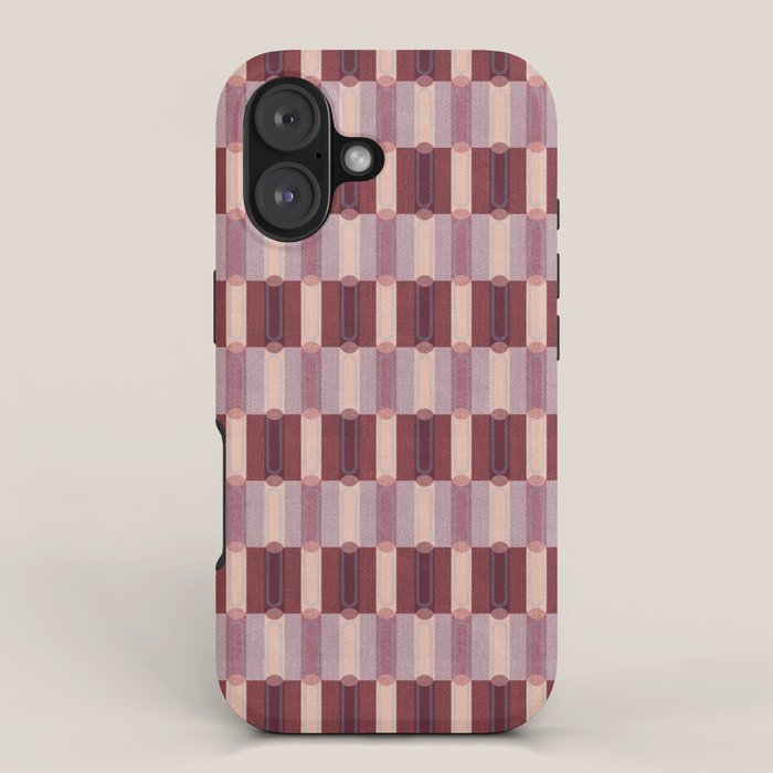 Rounded Stripe Block iPhone Case Gallery Image 1