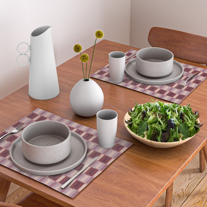 Rounded Stripe Block Placemat Gallery Image 2