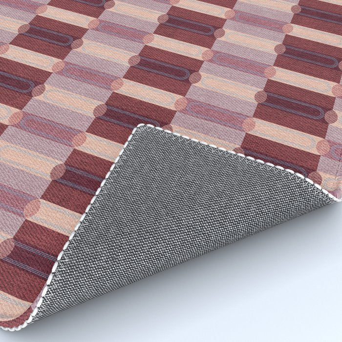 Rounded Stripe Block Rug Gallery Image 4