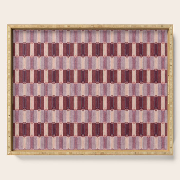 Rounded Stripe Block Serving Tray Gallery Image 1