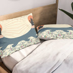 Meowtain cat 5 rainbow wave catzilla  Pillow Sham Gallery Image 2