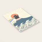 Meowtain cat 5 rainbow wave catzilla  Notebook Gallery Image 3