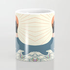 Meowtain cat 5 rainbow wave catzilla  Coffee Mug Gallery Image 4