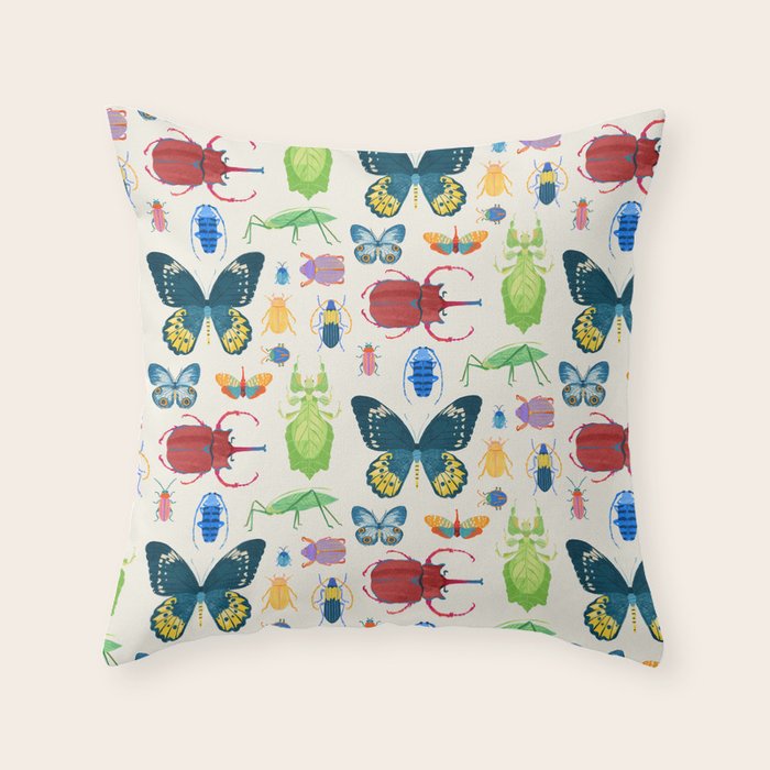 Interesting Insects Throw Pillow Gallery Image 6