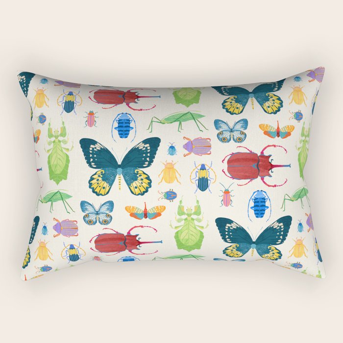 Interesting Insects Rectangular Pillow Gallery Image 1