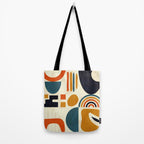 mid century shapes geometric abstract color 3 Tote Bag Gallery Image 2