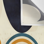 mid century shapes geometric abstract color 3 Wall Tapestry Gallery Image 3