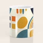 mid century shapes geometric abstract color 3 Coffee Mug Gallery Image 4