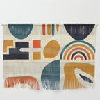 mid century shapes geometric abstract color 3 Wall Hanging Gallery Image 1