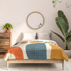 mid century shapes geometric abstract color 3 Comforter Gallery Image 3
