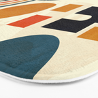 mid century shapes geometric abstract color 3 Bath Mat Gallery Image 3