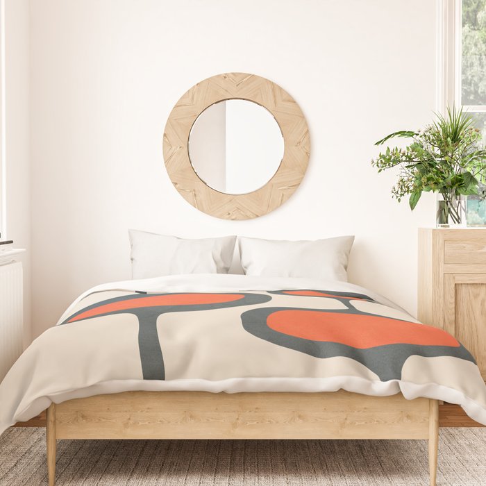 Mid-Century Modern Abstract Art 27 Duvet Cover Gallery Image 3