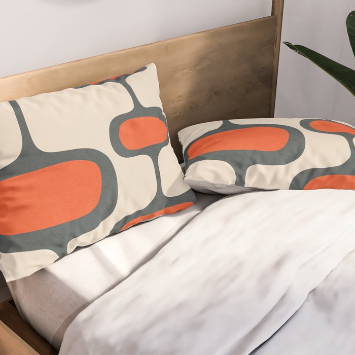 Mid-Century Modern Abstract Art 27 Pillow Sham Gallery Image 2