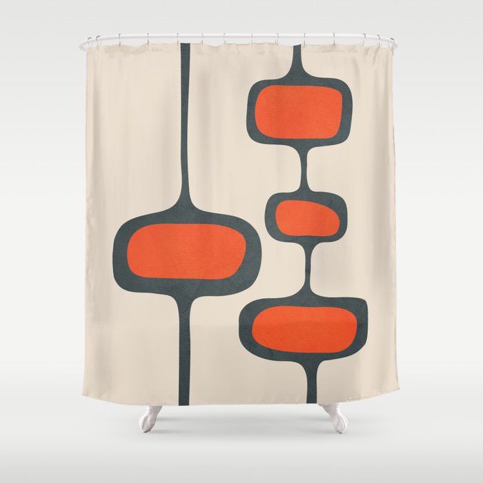 Mid-Century Modern Abstract Art 27 Shower Curtain Gallery Image 1