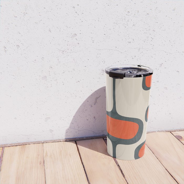 Mid-Century Modern Abstract Art 27 Travel Mug Gallery Image 4