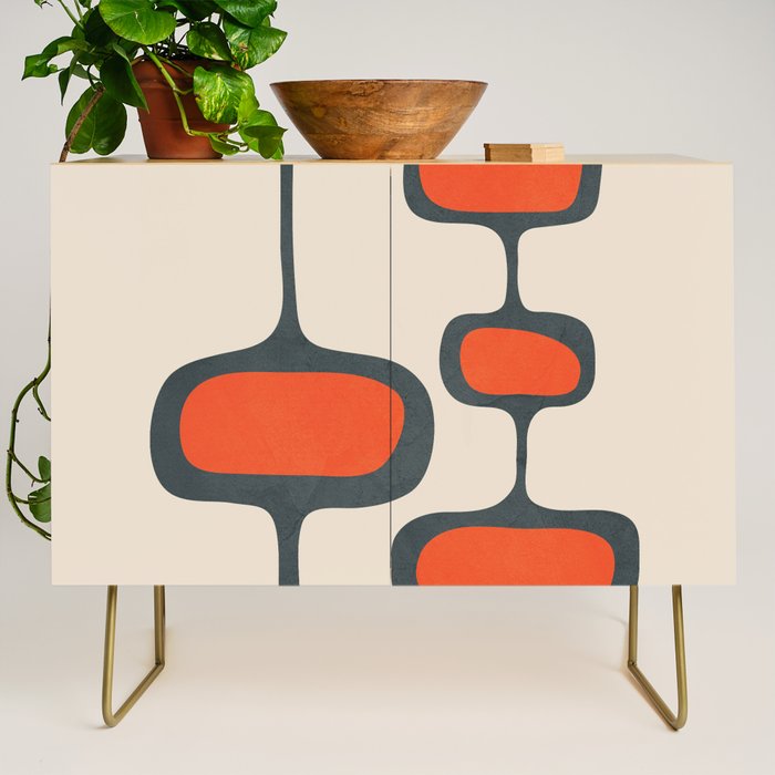 Mid-Century Modern Abstract Art 27 Credenza Gallery Image 1