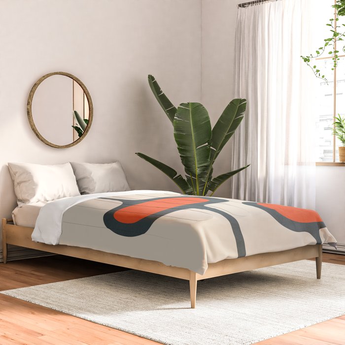 Mid-Century Modern Abstract Art 27 Comforter Gallery Image 2