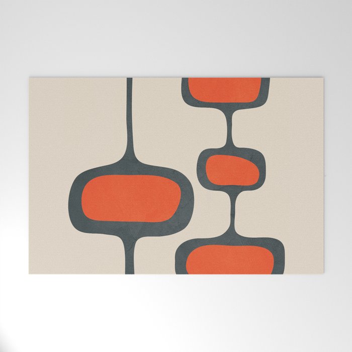 Mid-Century Modern Abstract Art 27 Welcome Mat Gallery Image 1