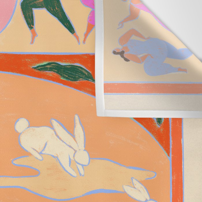 Rabbit Jumps Over The Moon Wall Tapestry Gallery Image 3
