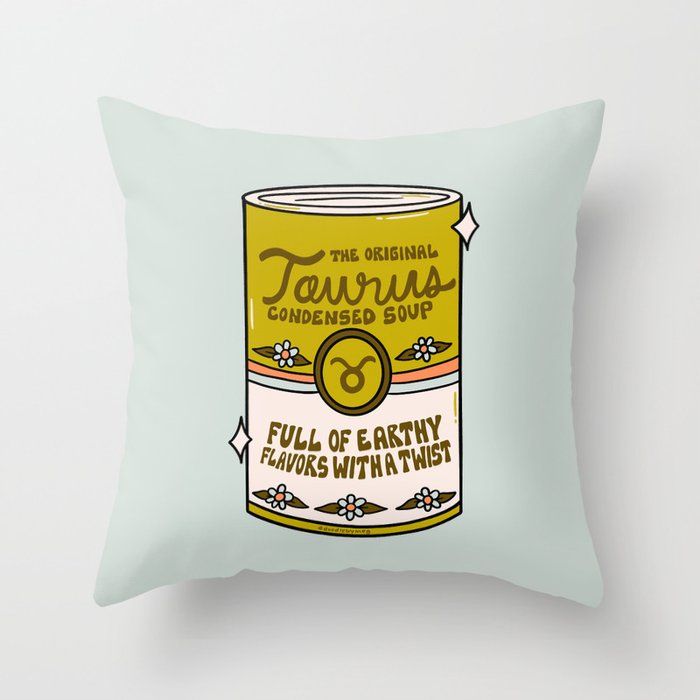 Taurus Soup Throw Pillow Gallery Image 1