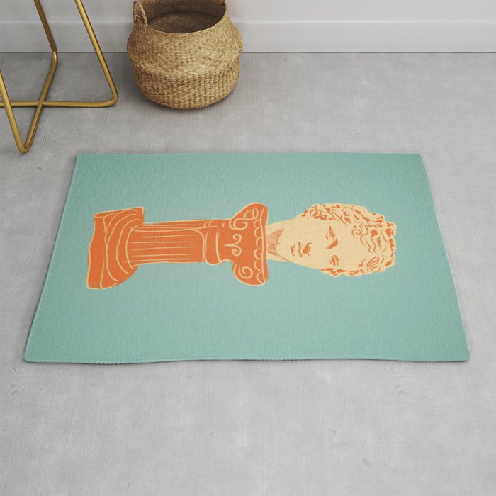 Head on pedestal Rug Gallery Image 1