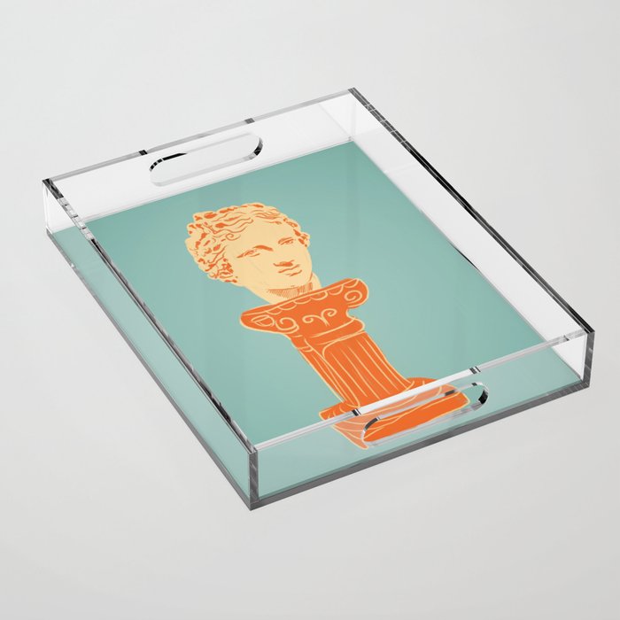 Head on pedestal Acrylic Tray Gallery Image 1