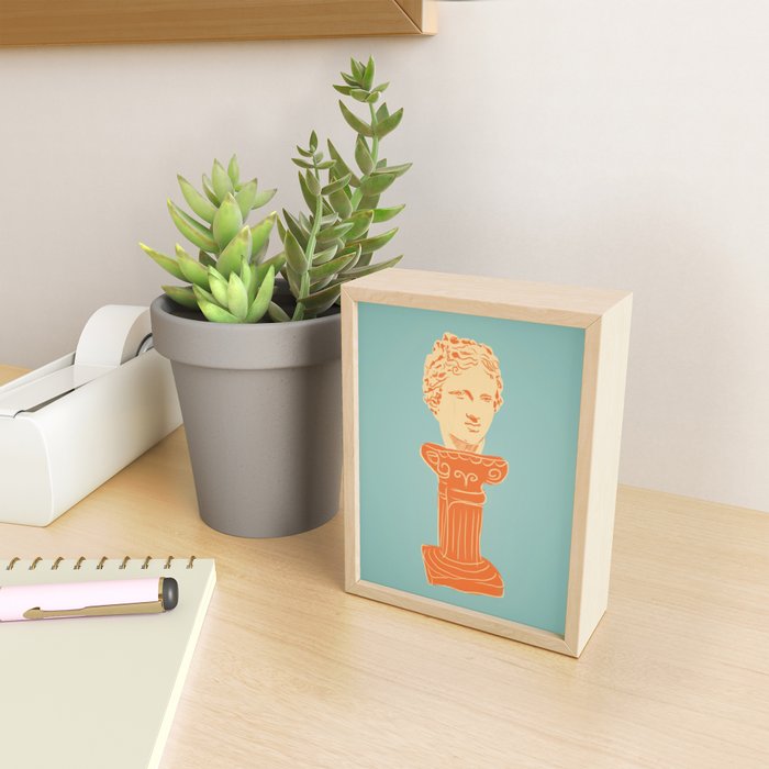 Head on pedestal Mini Art Print Gallery Image 2