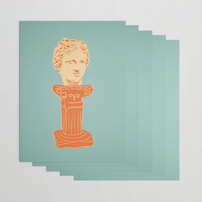 Head on pedestal Wrapping Paper Gallery Image 3