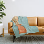 Head on pedestal Throw Blanket Gallery Image 1