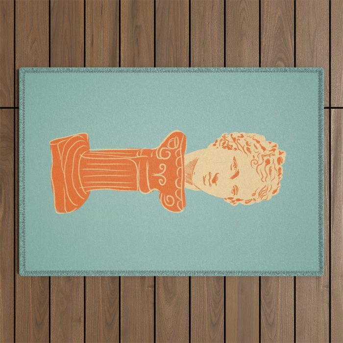 Head on pedestal Outdoor Rug Gallery Image 1