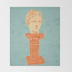 Head on pedestal Throw Blanket Gallery Image 2