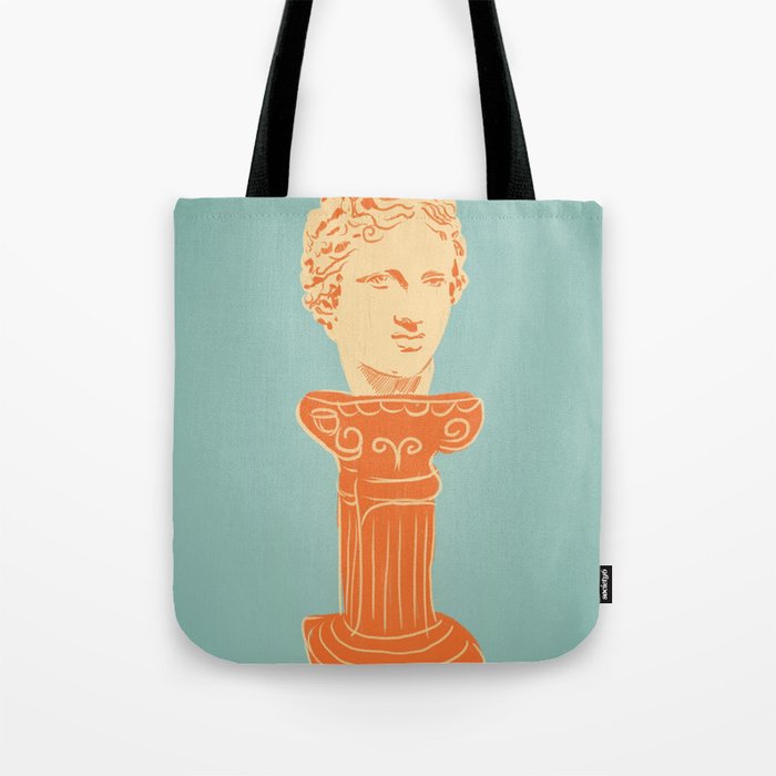 Head on pedestal Tote Bag Gallery Image 1