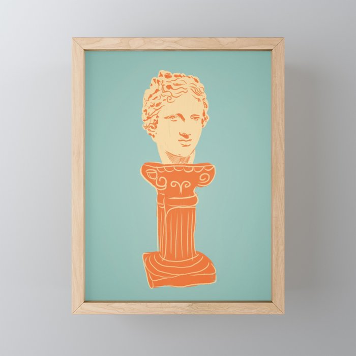 Head on pedestal Mini Art Print Gallery Image 1